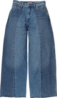 Wrangler Cowboy Frayed High Waist Barrel Jeans