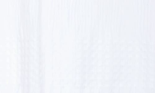 Artisan 34 Textured Cotton Shower Curtain In White