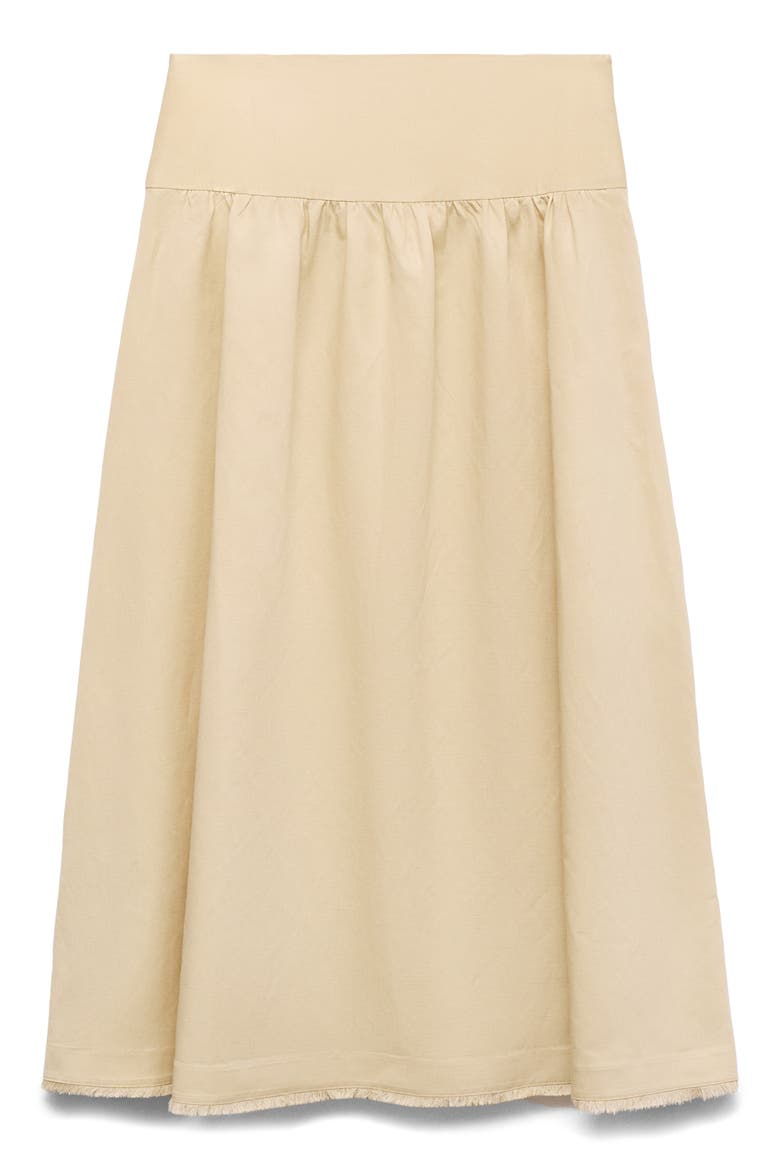 Fiona Fray Hem Skirt, Alternate, color, PASTEL YELLOW