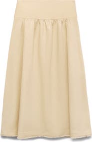 MANGO Fiona Fray Hem Skirt