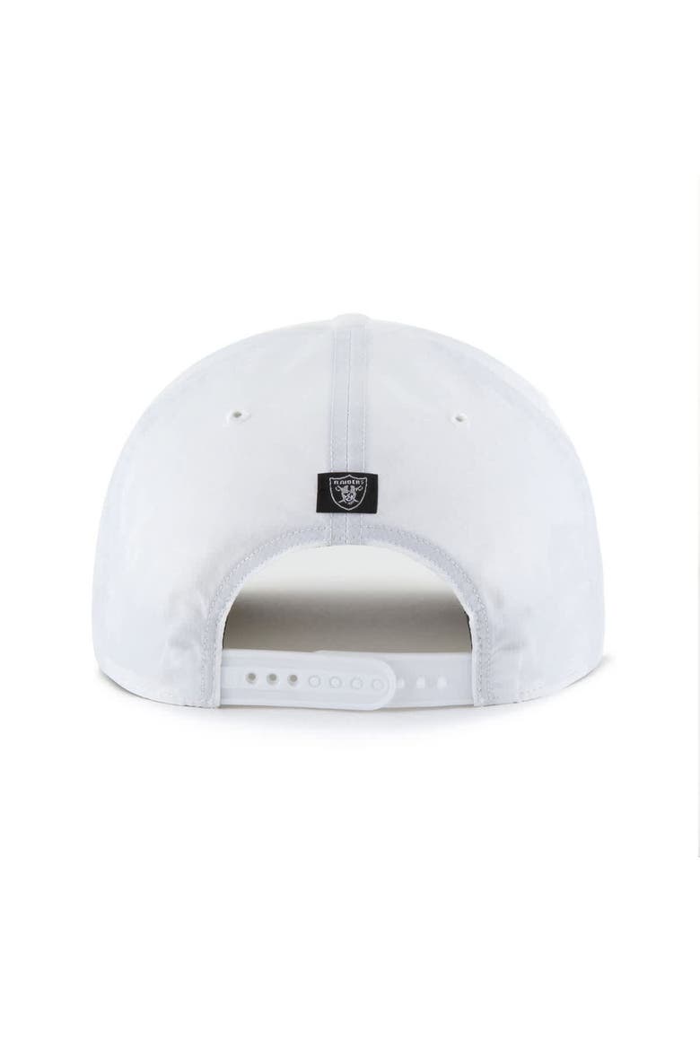 Men's '47 White Las Vegas Raiders Brrr Fairway Hitch Adjustable Hat, Alternate, color, White