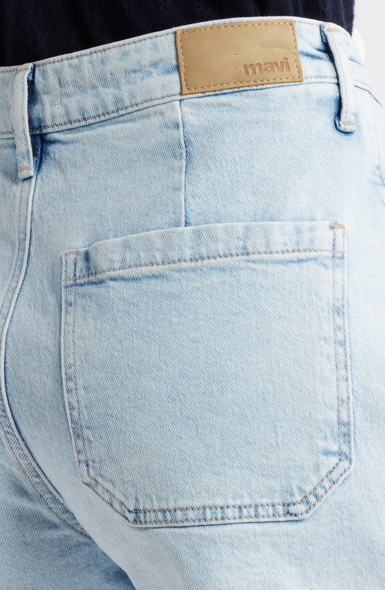 Mavi Jeans Erin Patch Pocket High Waist Denim Shorts, Alternate, color, 