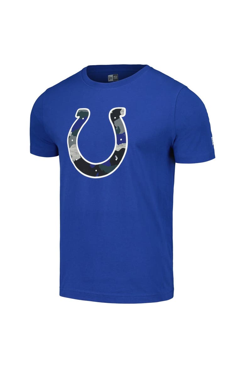 Men's New Era Royal Indianapolis Colts Camo Logo T-Shirt, Alternate, color, Royal