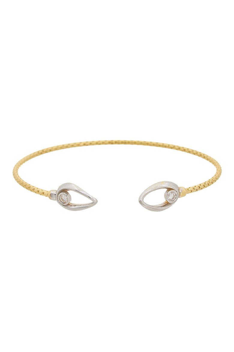Diamond Mesh Cuff Bracelet, Main, color, YELLOW