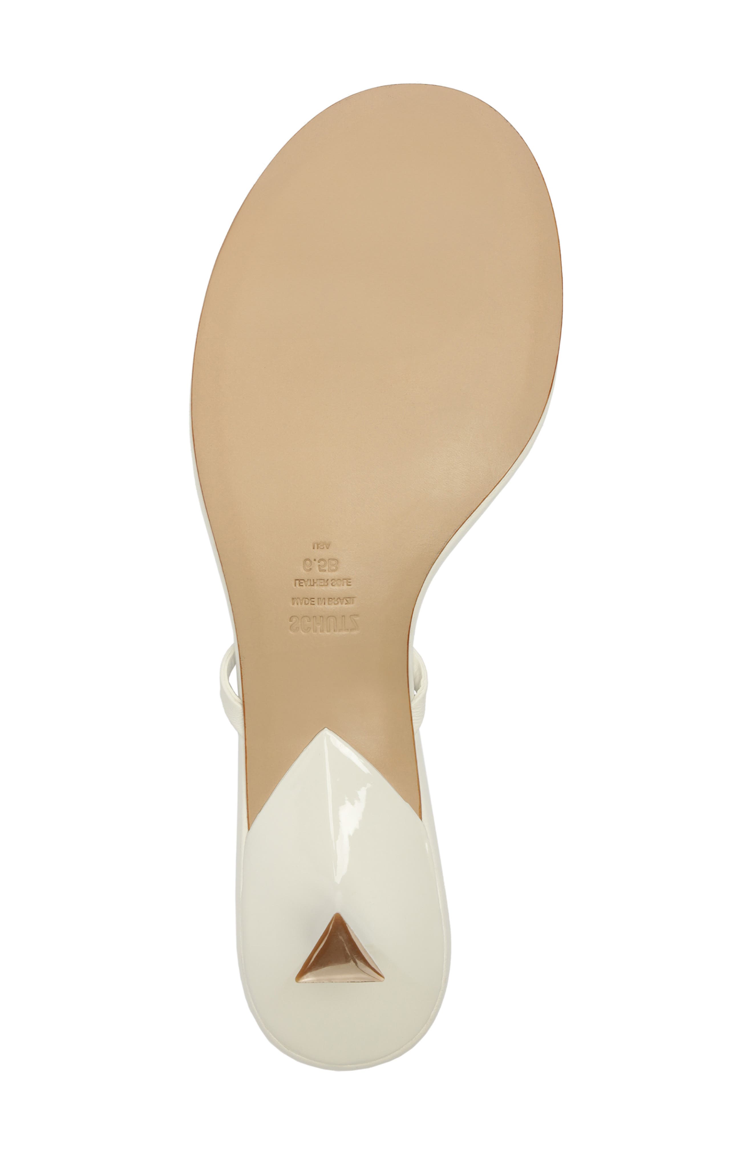 Schutz Carolyn Kitten Heel Sandal, Alternate, color, White