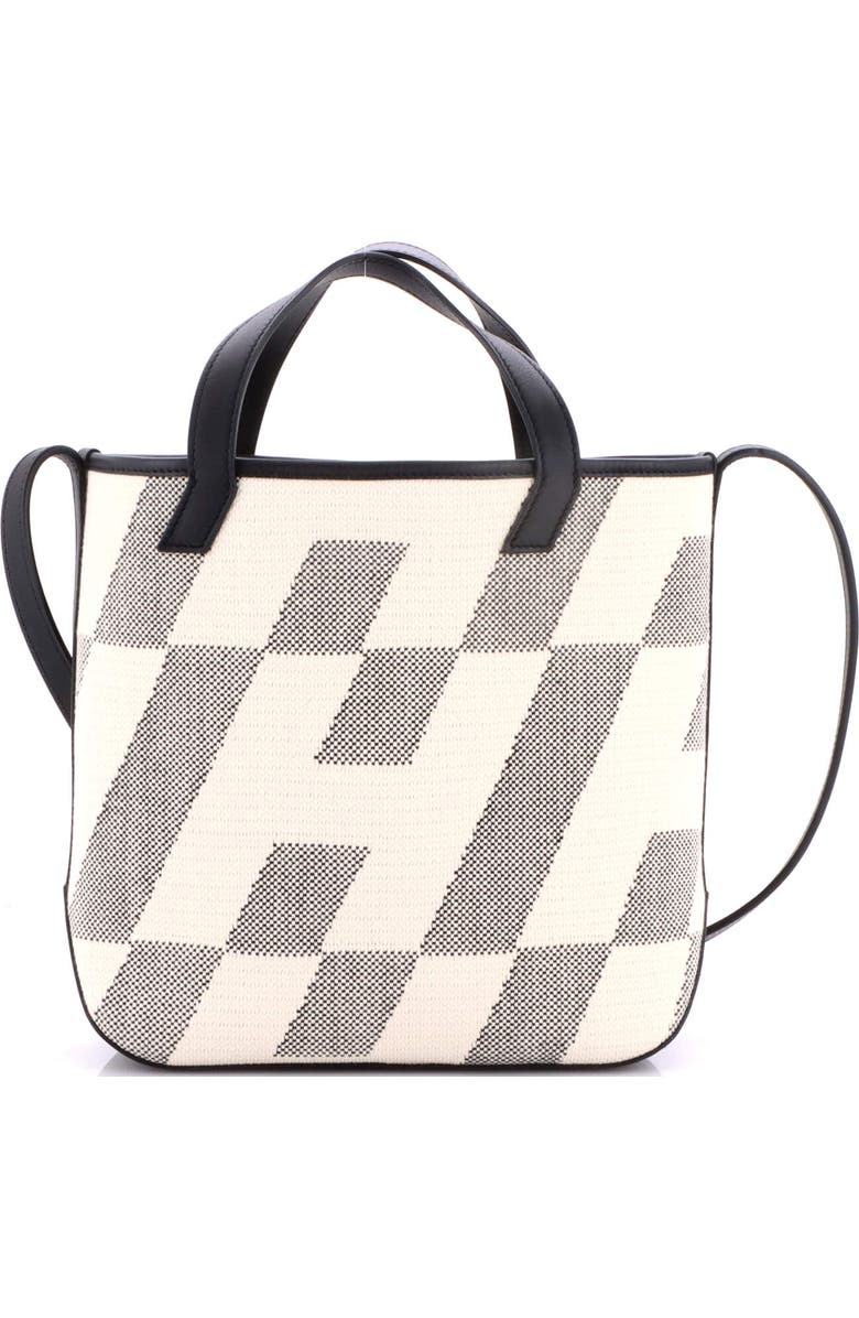 Pre-Owned Hermes Cabas H en Biais Tote Canvas with Leather 27, Alternate, color, Noir