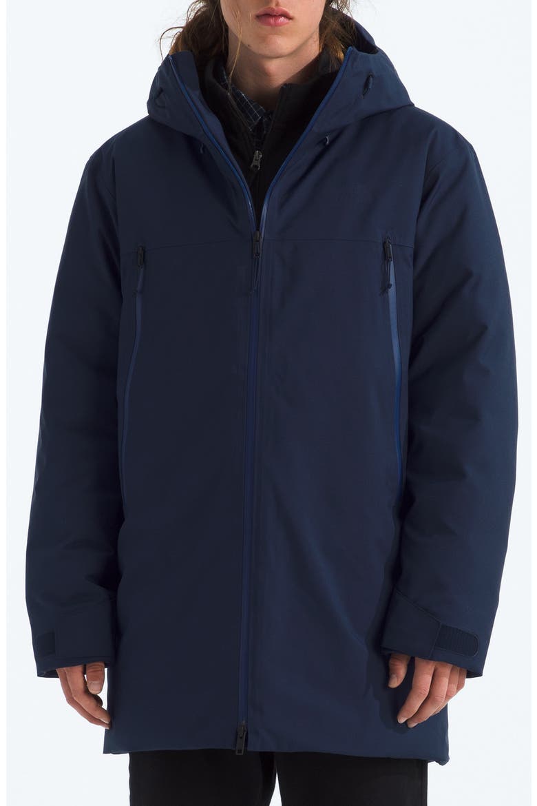 TNF™ Range Water Repellent 600-Fill-Power Down Parka, Main, color, SUMMIT NAVY