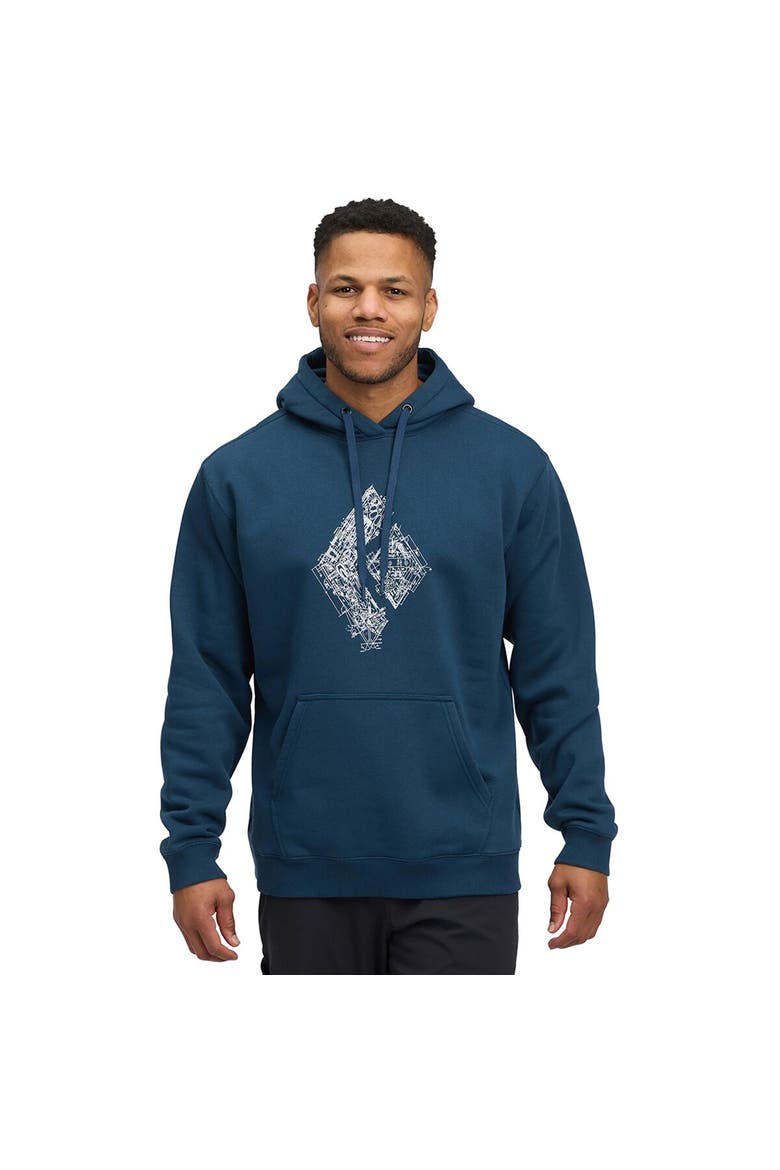 Engineered Diamond Pullover Hoodie - Men's, Main, color, Indigo