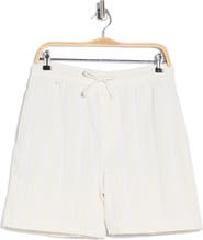 DENIM AND FLOWER Textured Drawstring Shorts