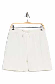 DENIM AND FLOWER Textured Drawstring Shorts