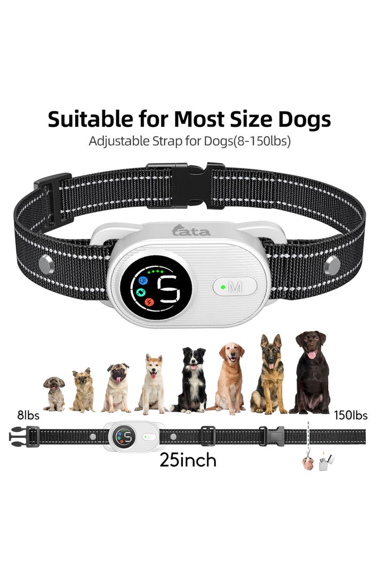 Bark Sheild Pro Dog Anti Bark Collar and Remote, Alternate, color, Black