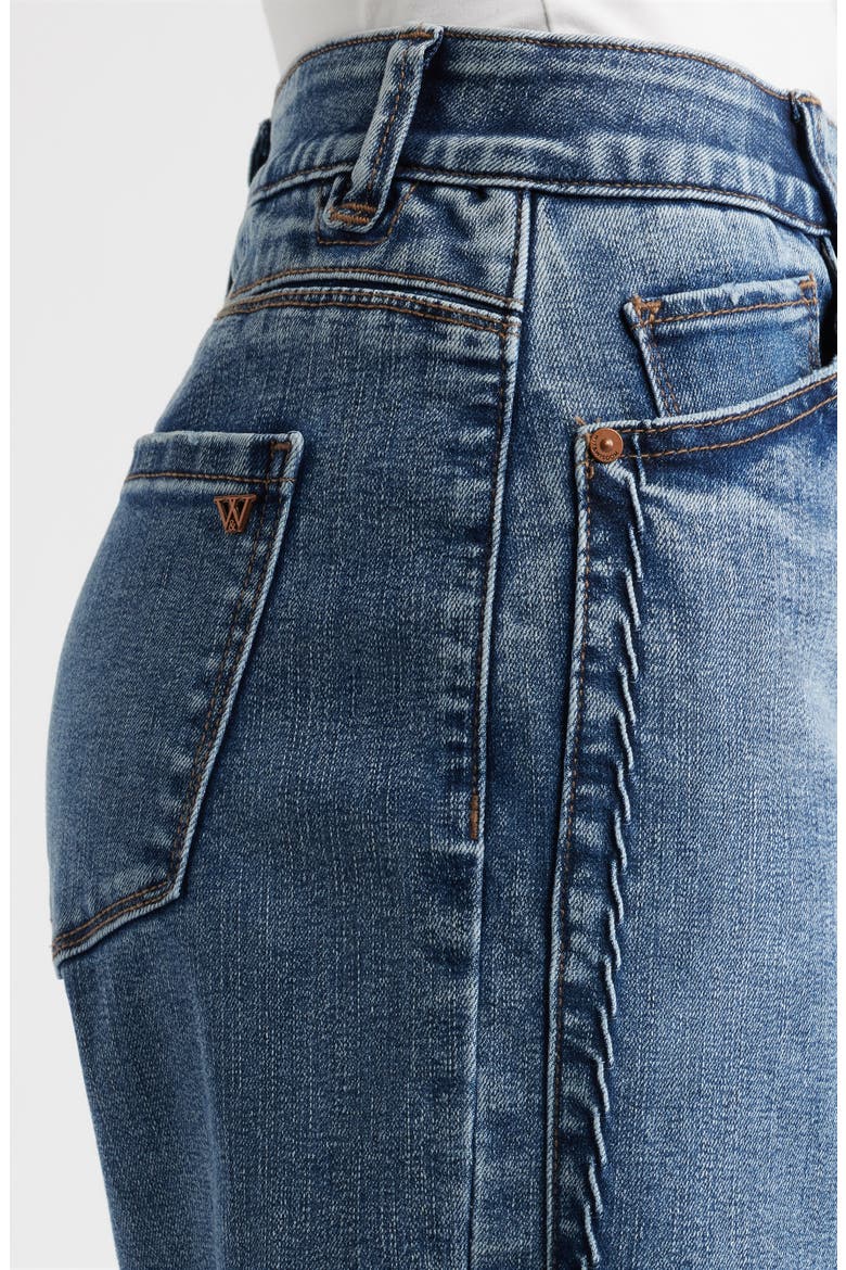 Gracie Skyrise Double Side Seam Wide Leg Jeans, Alternate, color, MID BLUE ARTISANAL