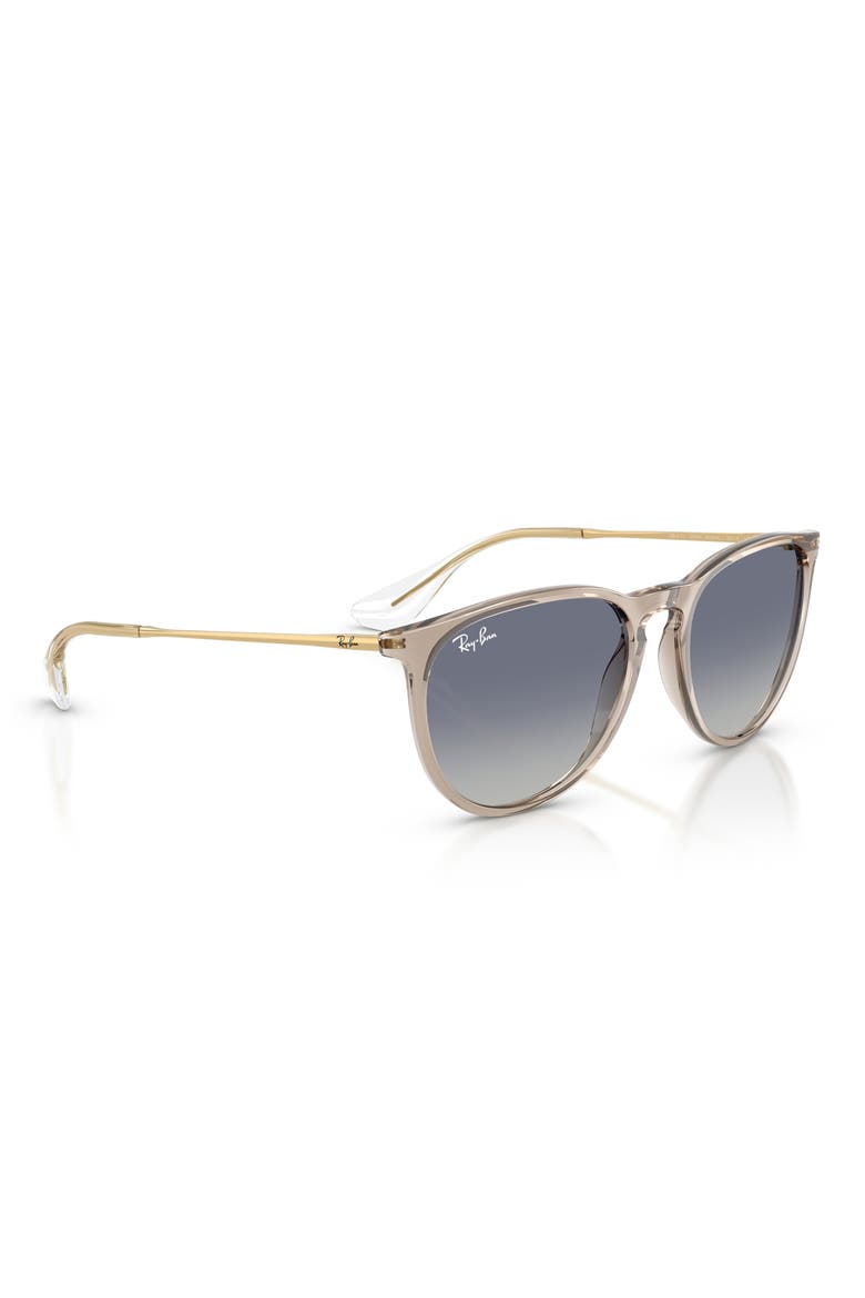 Erika 54mm Gradient Round Sunglasses, Alternate, color, BROWN / GREY DARK BLUE