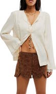 Free People Best Behaviour Studded Faux Suede Shorts