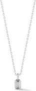 GLAZE JEWELRY Emerald Cut Cubic Zirconia Pendant Necklace