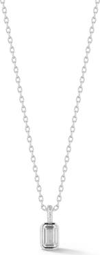 GLAZE JEWELRY Emerald Cut Cubic Zirconia Pendant Necklace
