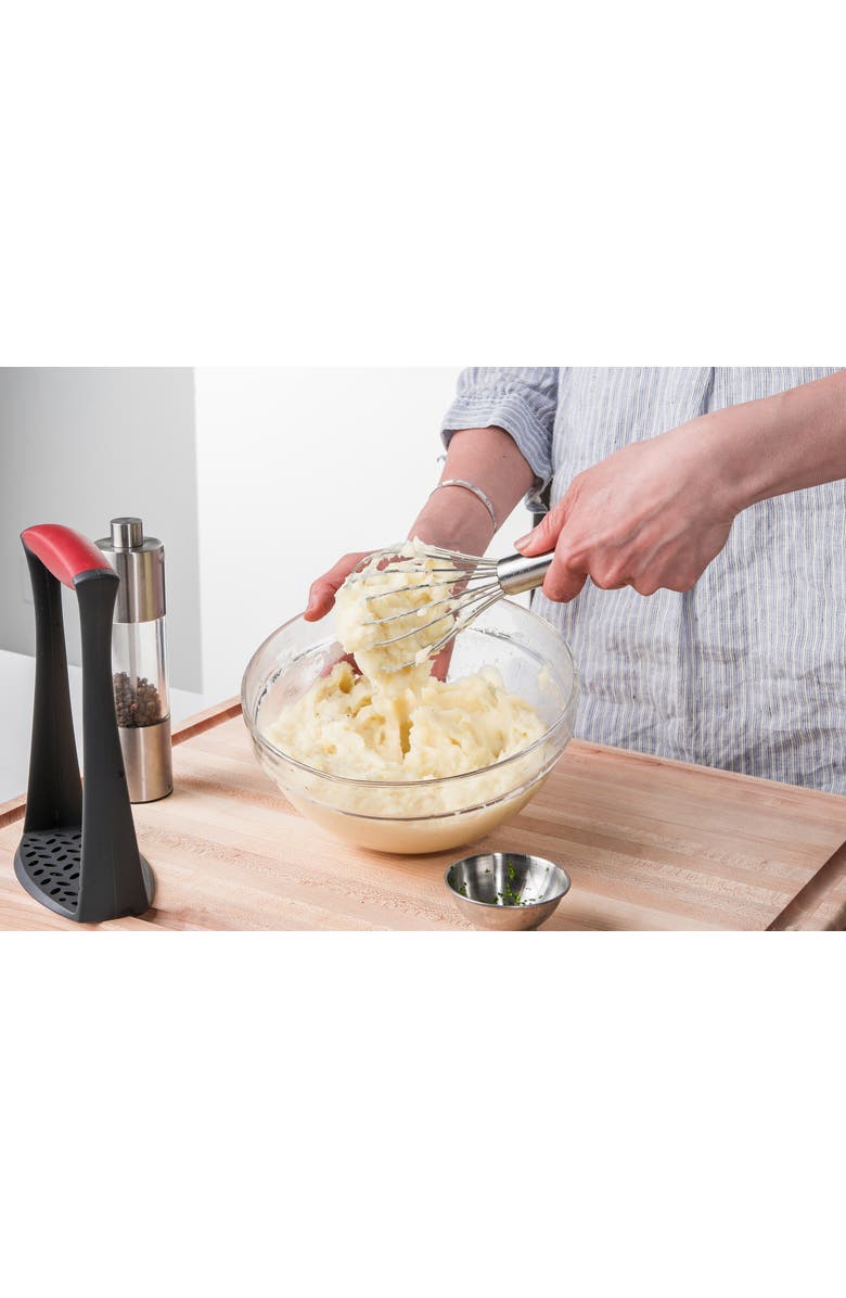 CUISIPRO 8 Inch Stainless Steel Balloon Whisk Ball Solid Handle, Alternate, color, Silver