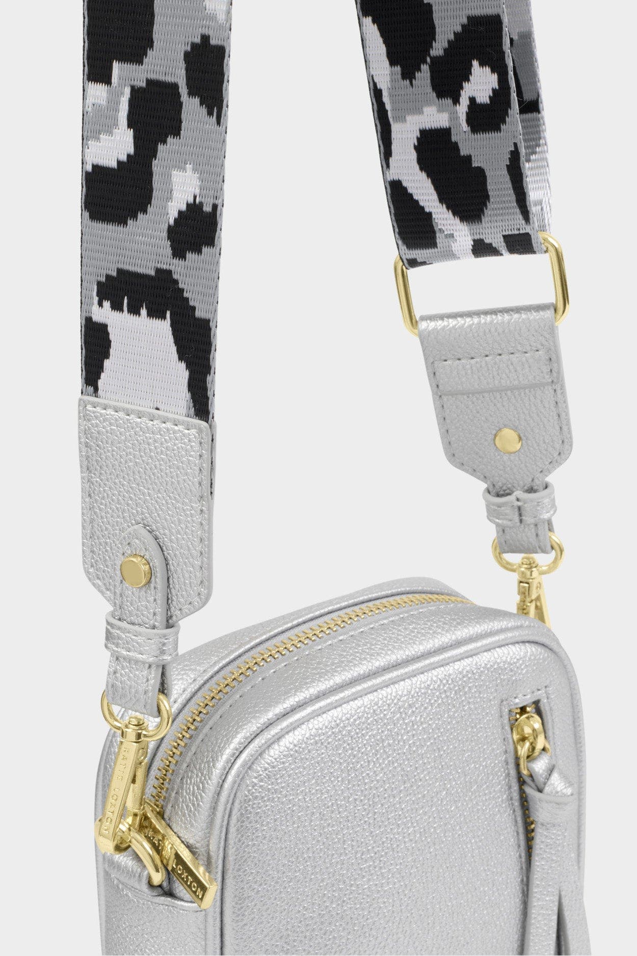 Katie Loxton Hallie Small Crossbody Bag in Silver, Alternate, color, Silver