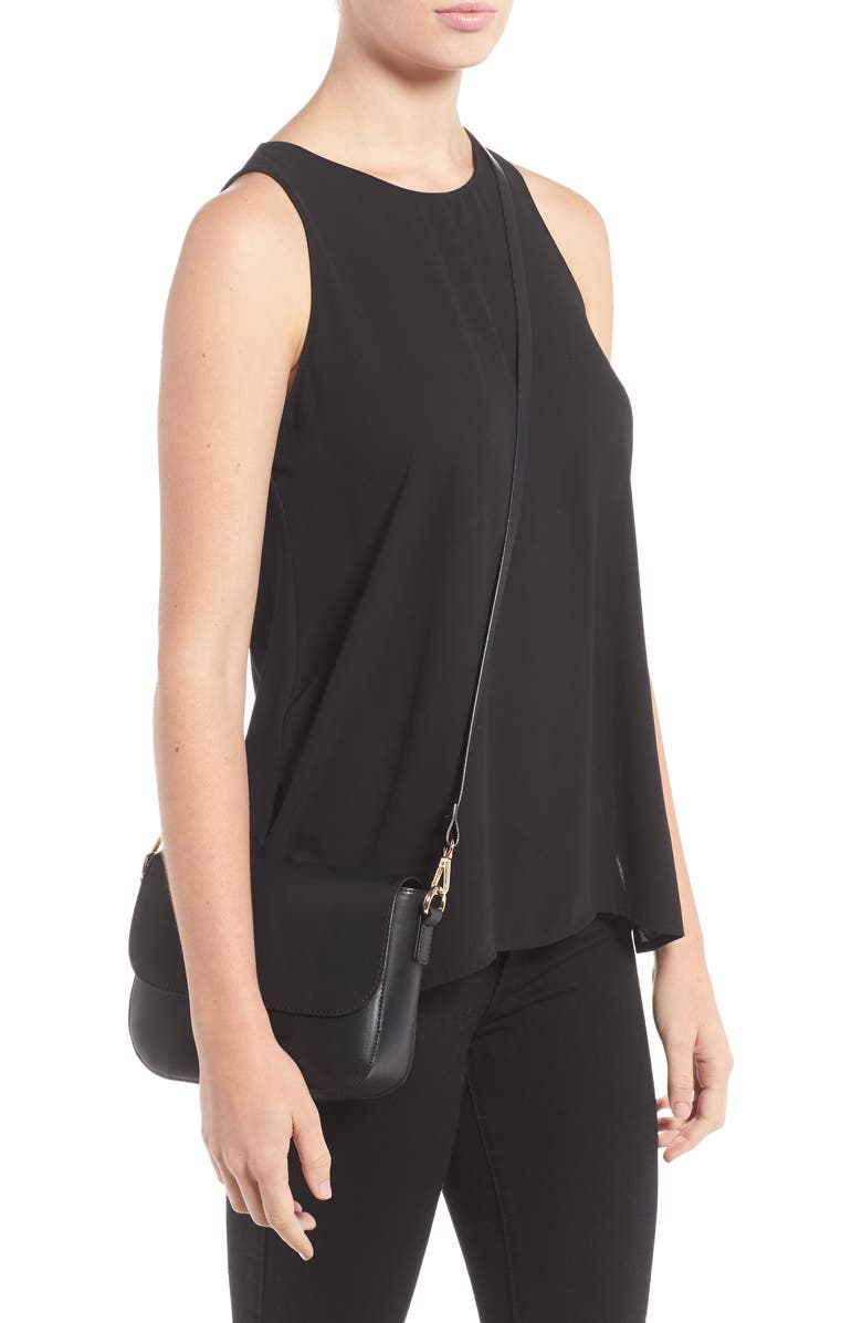 BP. Minimal Faux Leather Crossbody Bag, Alternate, color,