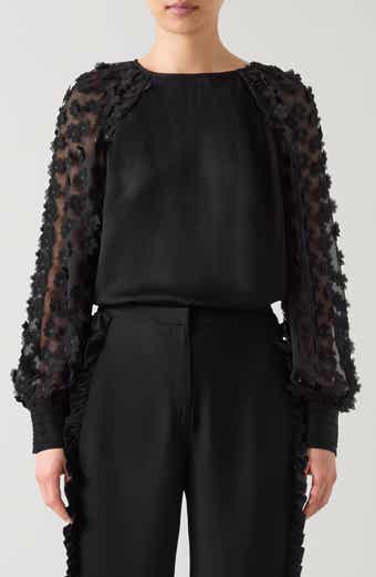 Gisella 3D Flower Chiffon Shirt
