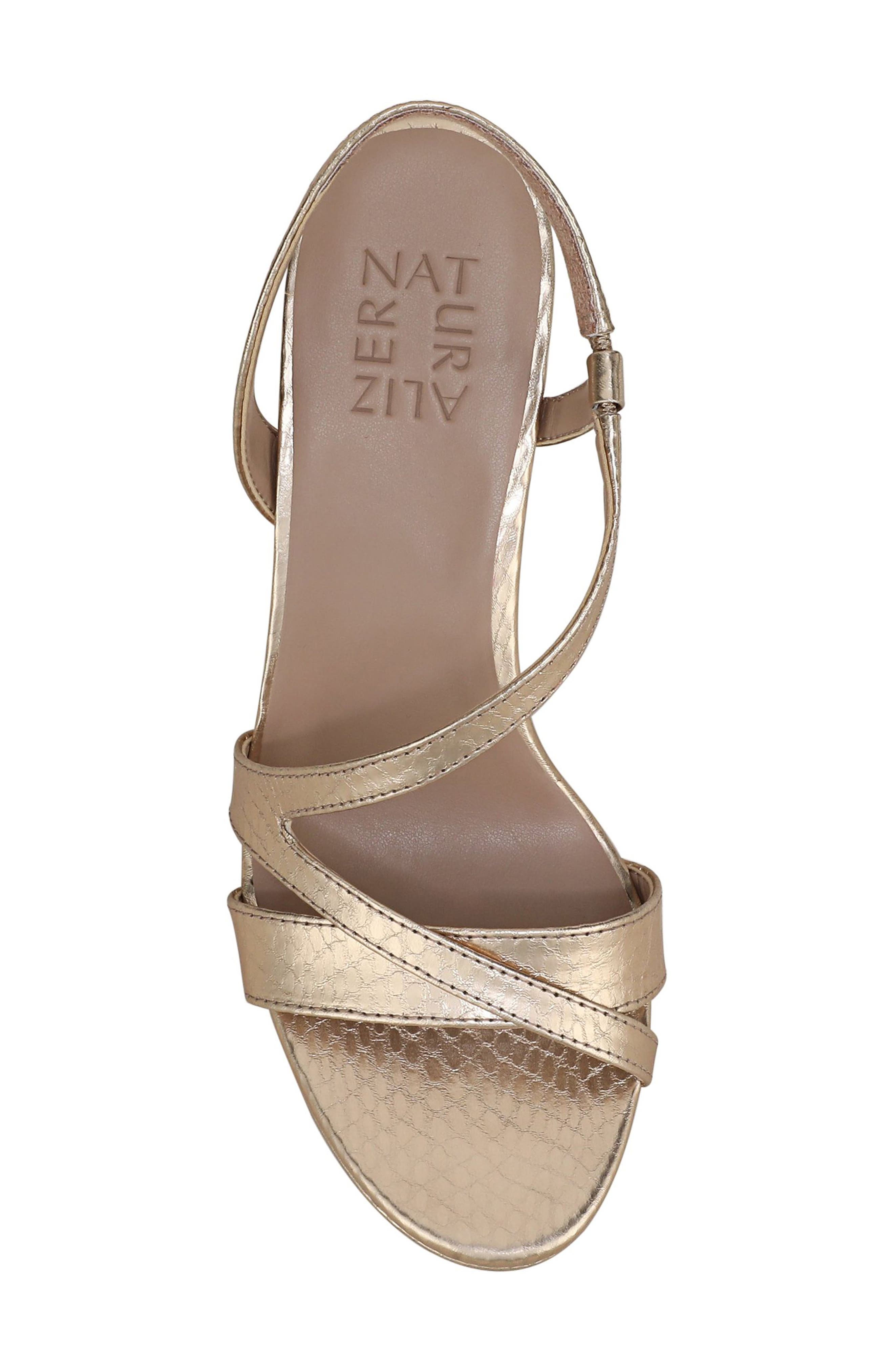 Abby Platform Slingback Sandal, Alternate, color, CHAMPAGNE FAUX LEATHER