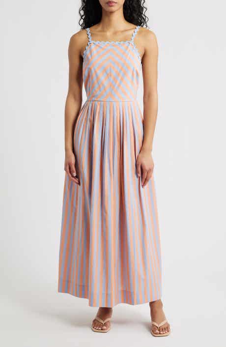 Imelda Stripe Cotton Fit & Flare Sundress