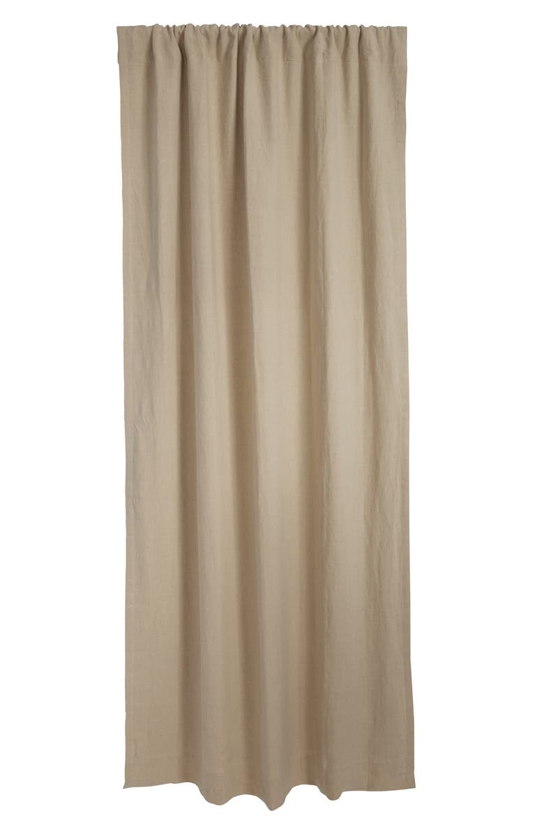 Parachute Washed Linen Blackout Curtain, Main, color, Natural