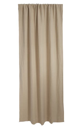 Parachute Washed Linen Blackout Curtain In Brown