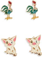 BaubleBar Set of 2 Pairs Disney Hei Hei & Pua Earrings