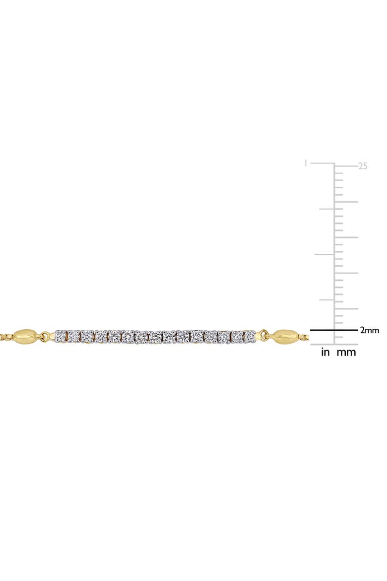 Diamond Bar Adjustable Bolo Bracelet 14k, Alternate, color, 14k Yellow Gold