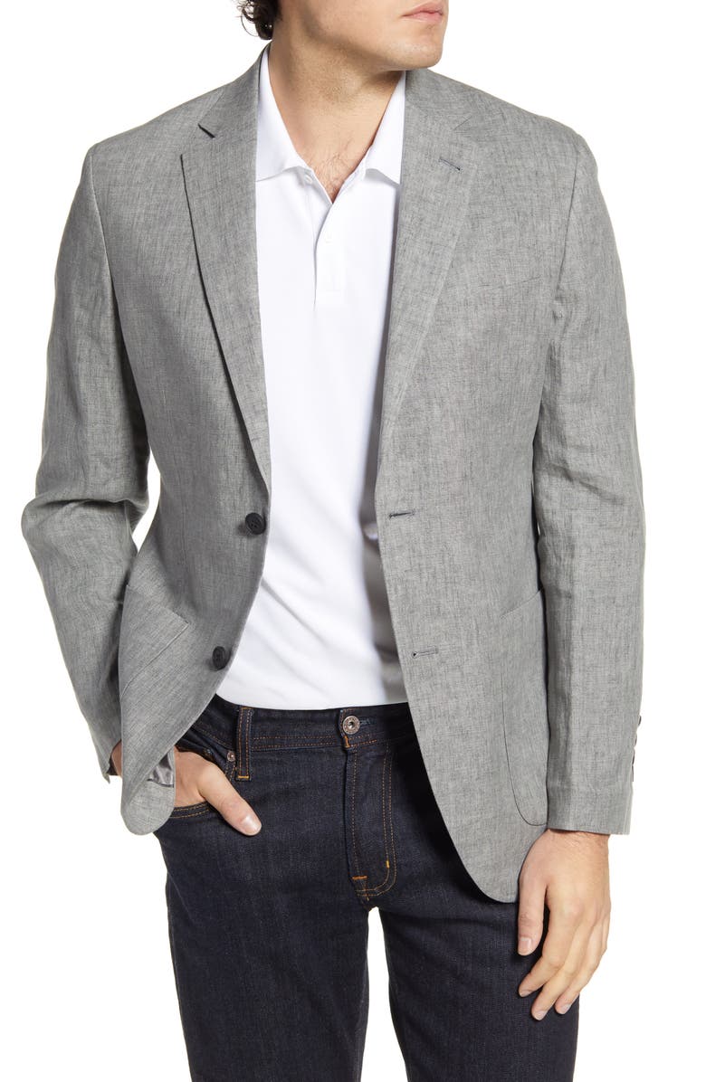 NORDSTROM MEN'S SHOP Regular Fit Linen Sport Coat, Main, color,