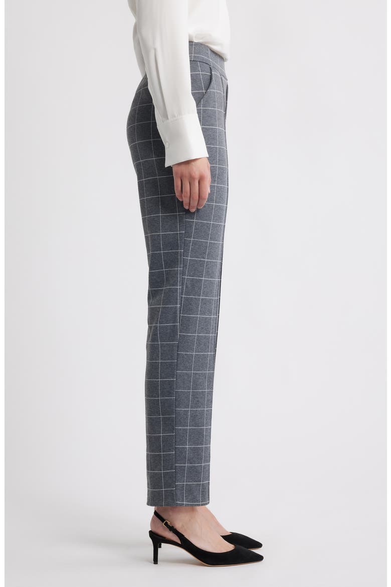 Pintuck Slim Fit Pull-On Pants, Alternate, color, GREY