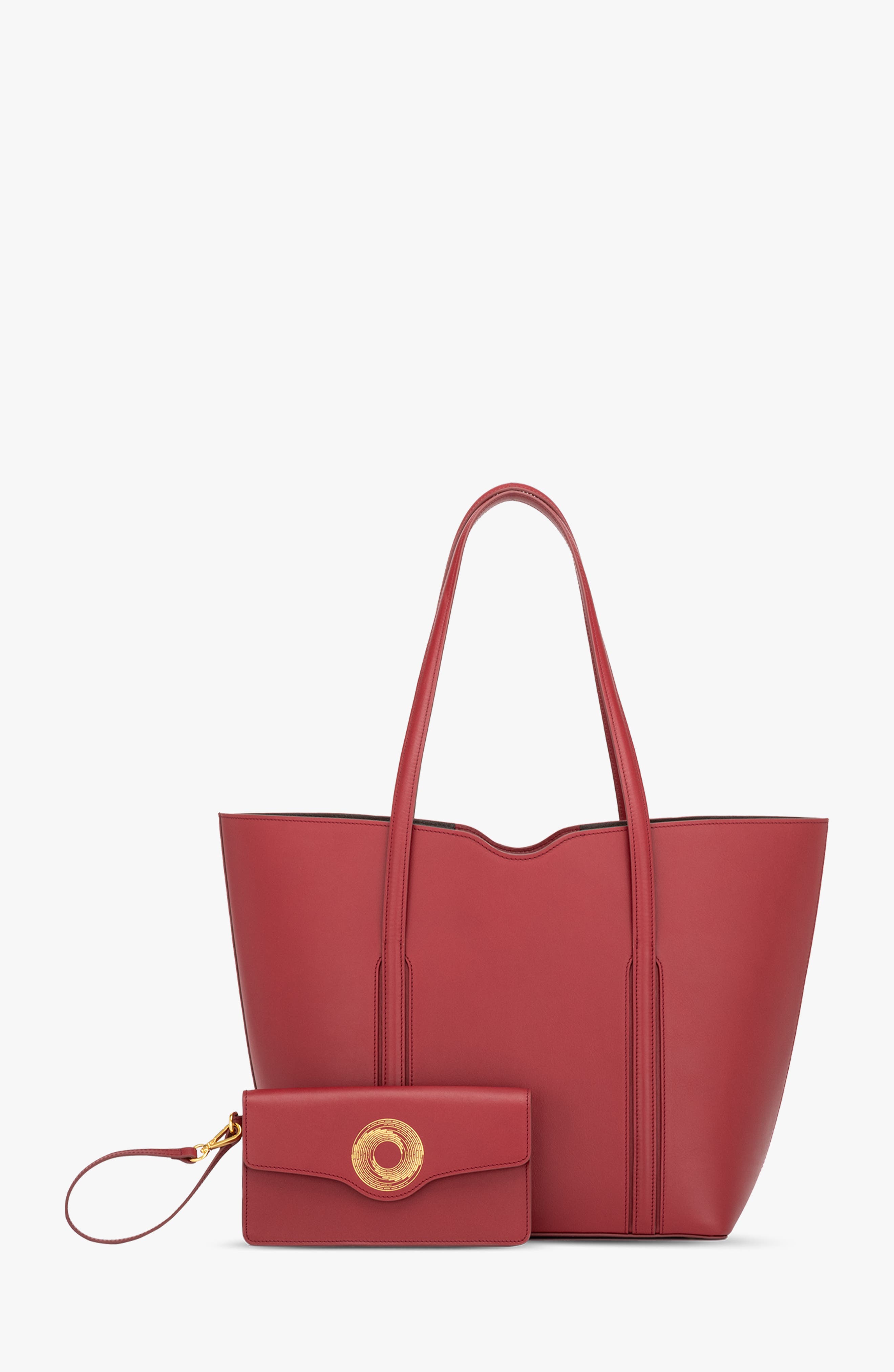 Amala Zipper Tote, Alternate, color, Lava Red
