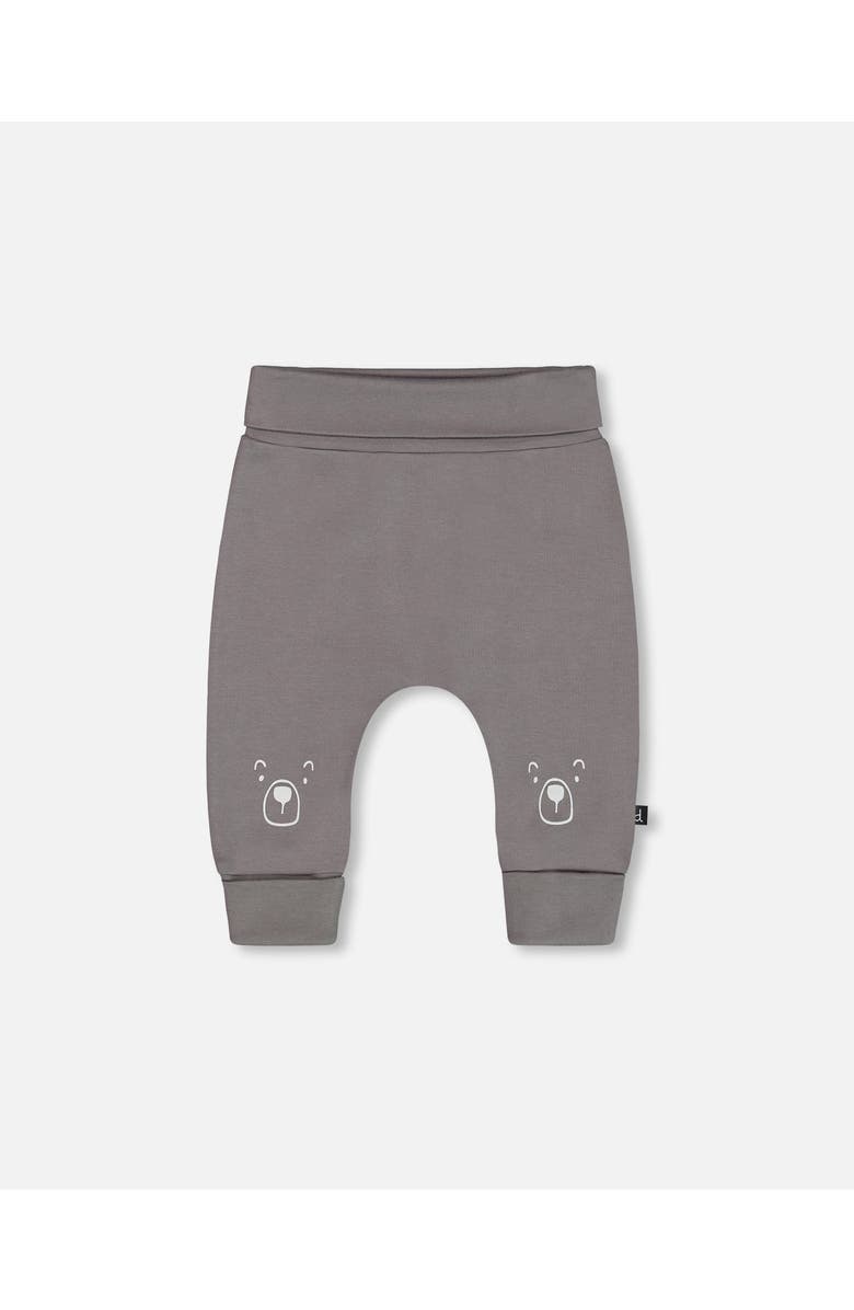 Deux par Deux Baby Boy's Organic Cotton Evolutive Pant Dark Gray, Main, color, 