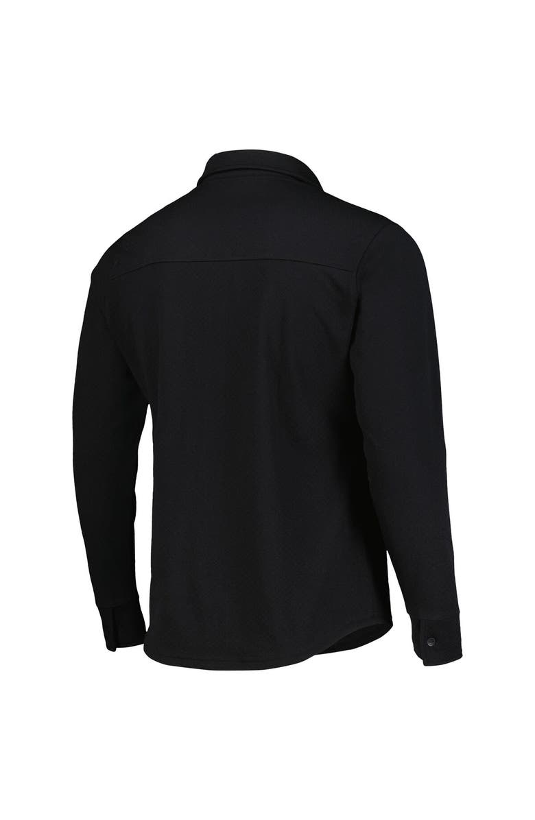 ANTIGUA Men's Antigua Black LAFC Streamer Diamond Button-Up Shacket, Alternate, color, Black