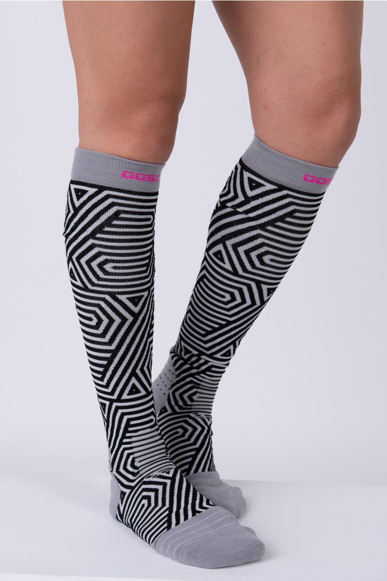 Fall Line Ski Sock, Main, color, multi-colour
