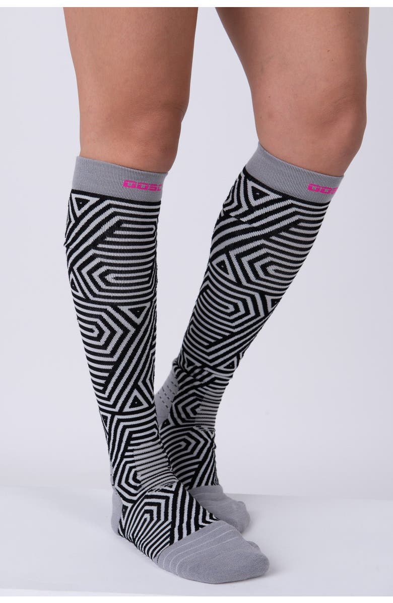 OOSC Fall Line Ski Sock, Main, color, Multi-Colour