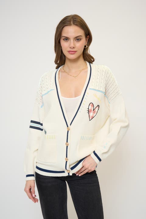 Heart Patchwork Cardi