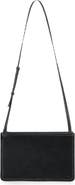 Manière De Voir Elio Suede Contrast Stitch Crossbody Bag
