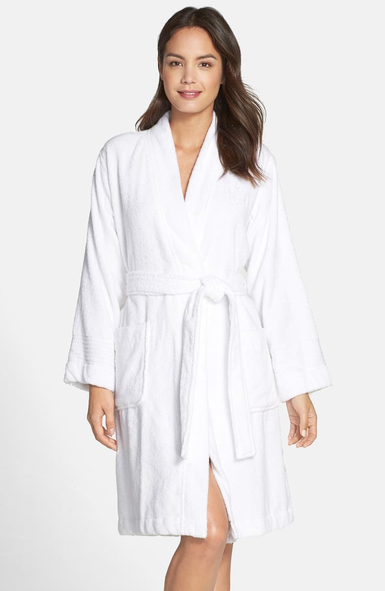 Lauren Ralph Lauren Cotton Terry Robe, Main, color, White