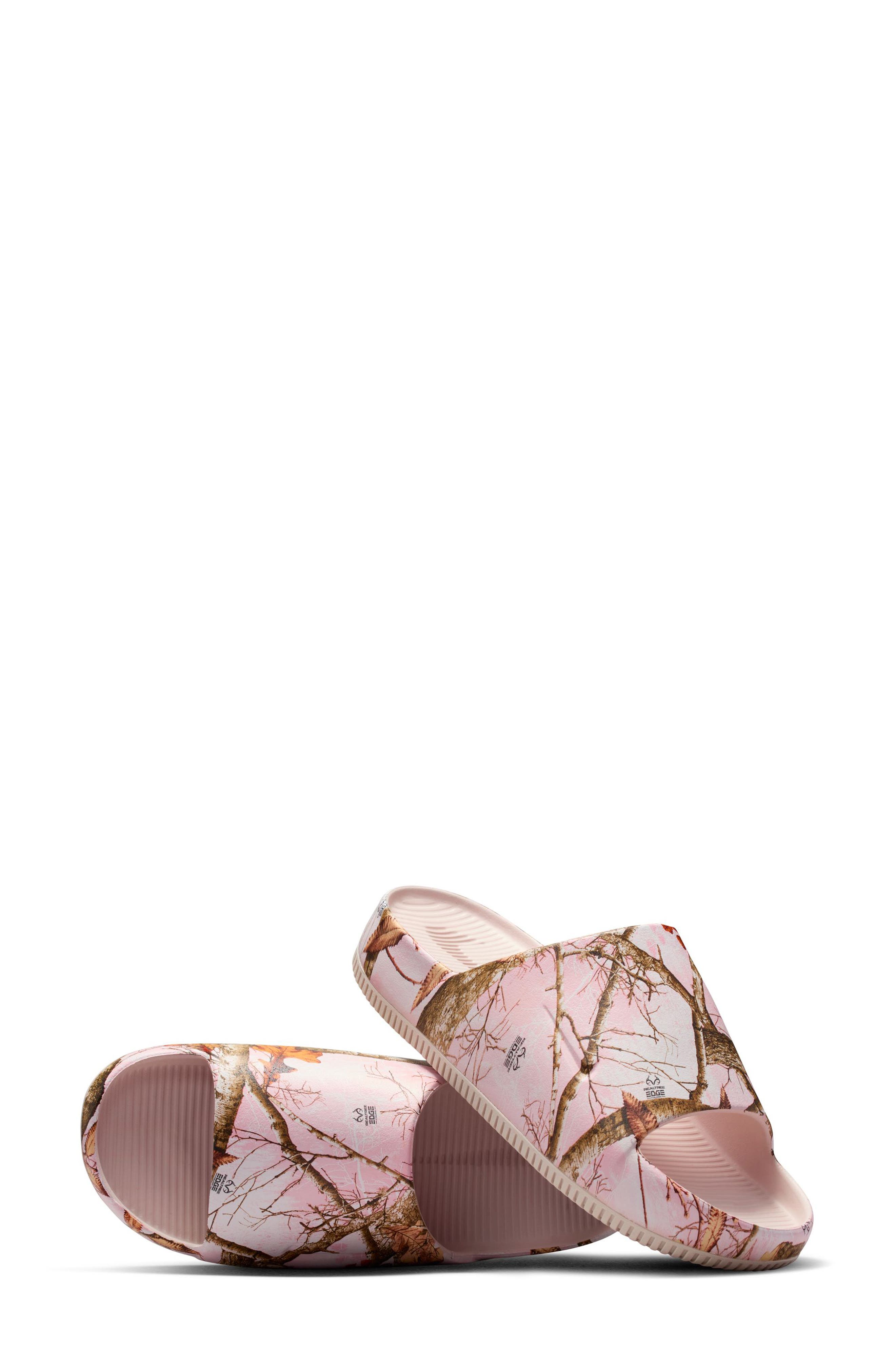 Nike x Realtree Calm Slide, Alternate, color, Red/ Red/ Red