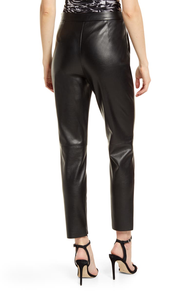 Lulus Keep Your Stride Faux Leather Pants, Alternate, color, 