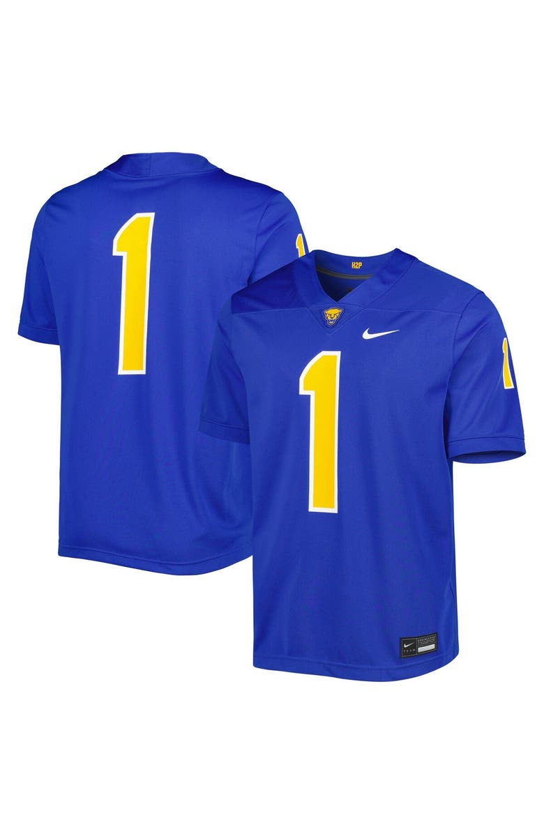 Nike Men's Nike #1 Royal Pitt Panthers Untouchable Football Jersey, Main, color, Royal