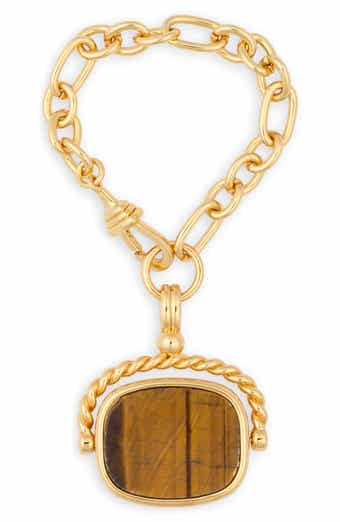Stone Inlay Spinner Bag Charm