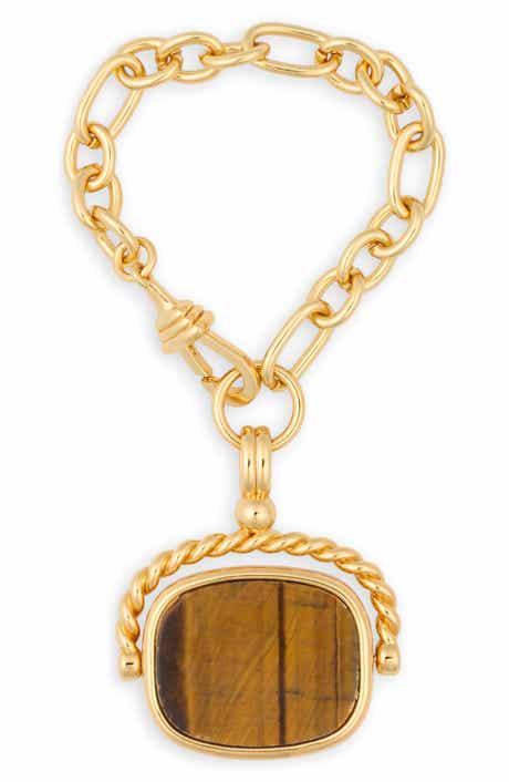 Stone Inlay Spinner Bag Charm