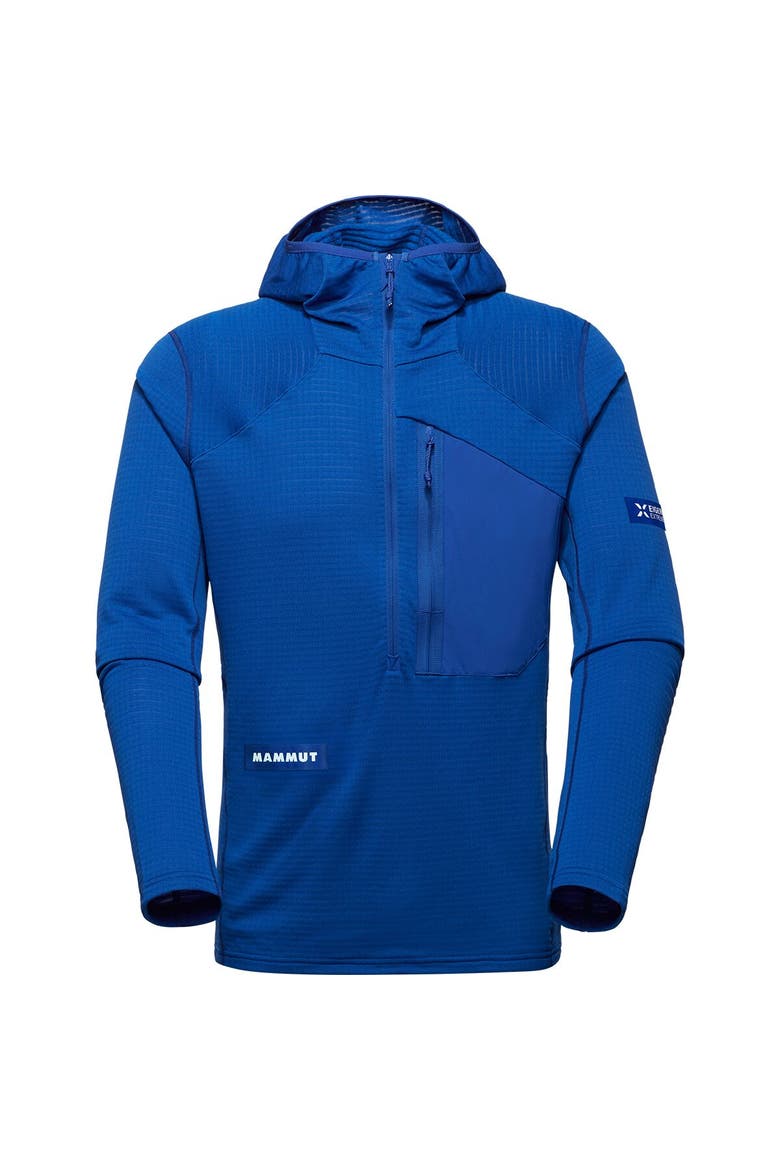 Eiger Nordwand Advanced Fl 1/2-Zip Hooded Jacket - Men's, Alternate, color, Eiger Blue