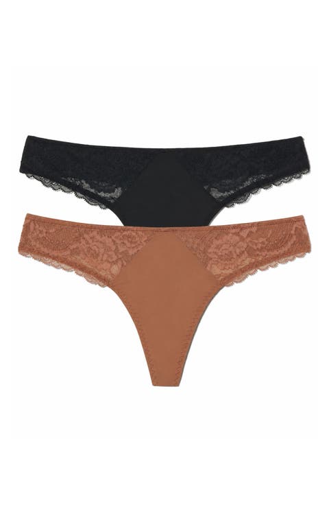 Minx Lace Thong 2-Pack
