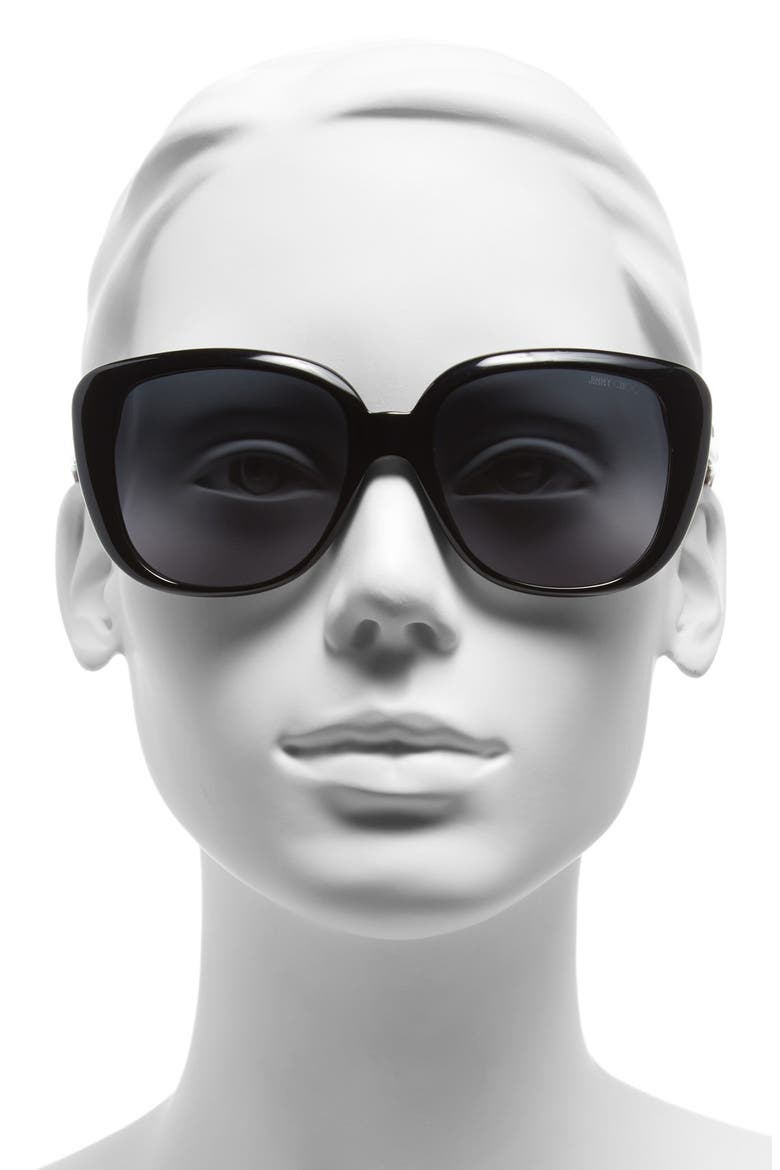'Lallys' 54mm Polarized Sunglasses, Alternate, color, HAVANA/ BROWN POLAR