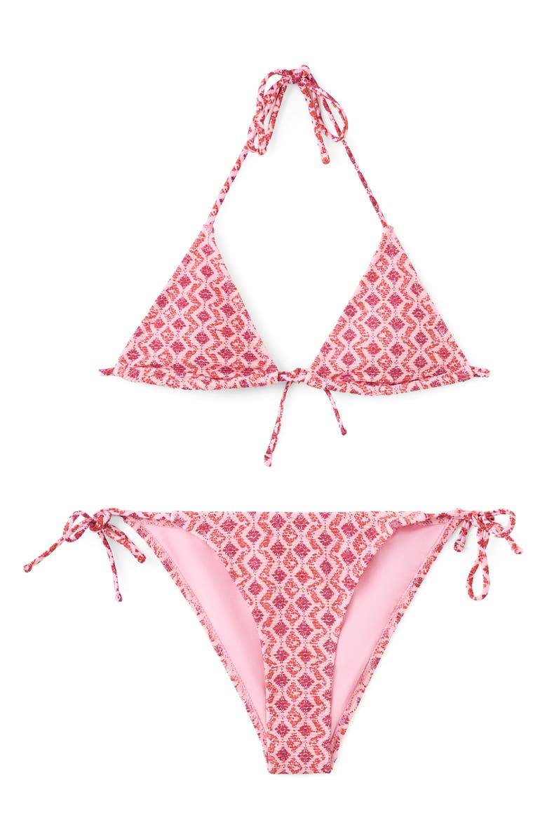 MANGO TEEN Print Two-Piece Swimsuit, Alternate, color, 