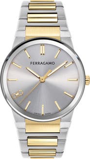 FERRAGAMO Infinity Sapphire Bracelet Watch, 41mm